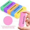 FACEMADE Nail Files and Buffer 12 Pcs, Professional Manicure Tools Kit Care Buffer Block Tools 100/180 Grit, Colorful